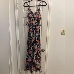 Floral Sleeveless Maxi Dress